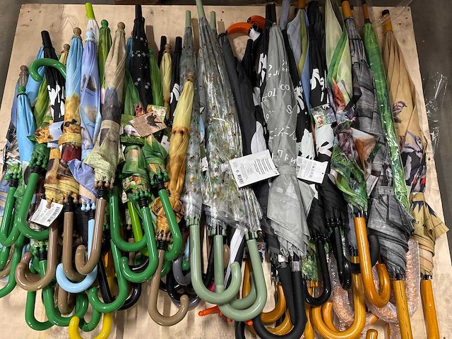 Partij paraplu’s 100 stuks - afbeelding 1 van  5