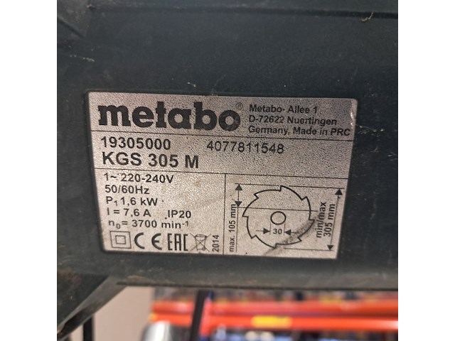 Partij partij elektrische en accu gereedschap, o.a. de walt, hilti, metabo, meerdere - afbeelding 71 van  127