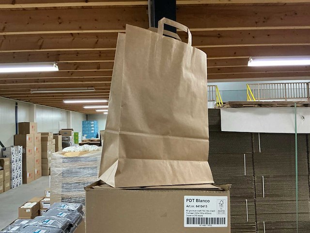 Partij pdt blanco bruin kraft fsc mix credit (320x150)x430mm (5000x) - afbeelding 2 van  4