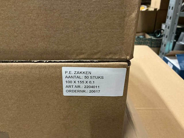 Partij p.e zakken 100x155x0,1cm (700x) - afbeelding 3 van  3