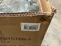 Partij peacocks on clip blauw 20cm (238x) - afbeelding 4 van  5