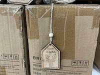 Partij pendant reindier wood 7x4,5cm+16cm rope (6336x) - afbeelding 1 van  3