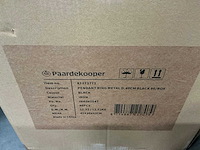 Partij pendant ring metal d40cm black iron (96x) - afbeelding 4 van  4