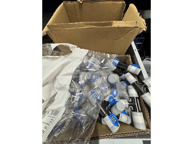 Partij perskoppelingen, geberit, flowfit, zwart - afbeelding 2 van  25