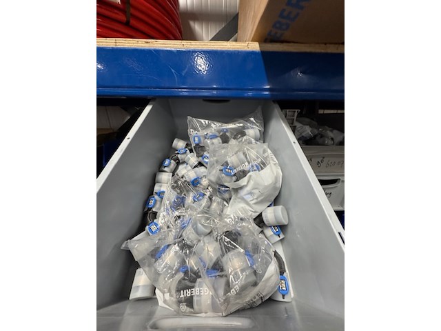 Partij perskoppelingen, geberit, flowfit, zwart - afbeelding 8 van  25