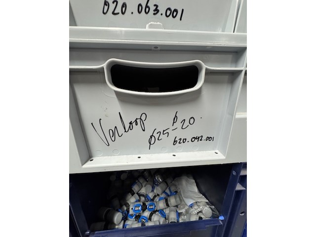 Partij perskoppelingen, geberit, flowfit, zwart - afbeelding 9 van  25