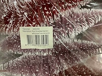 Partij pick christmas trees 9cm with snow (552x) - afbeelding 5 van  5
