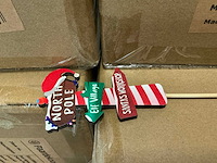 Partij pick signage wood 10x6cm +50cm stick (6250x) - afbeelding 4 van  6