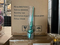 Partij pieken 19,5cm blauw glans (720x) - afbeelding 1 van  1
