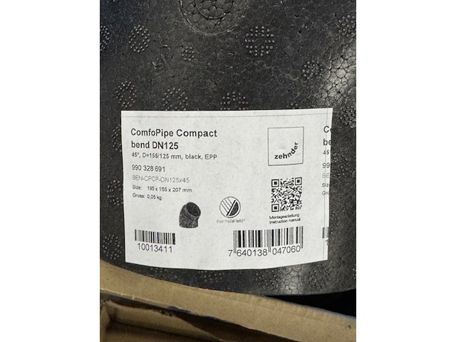 Partij pijpen bochten en koppelstukken, comfopipe - afbeelding 4 van  6