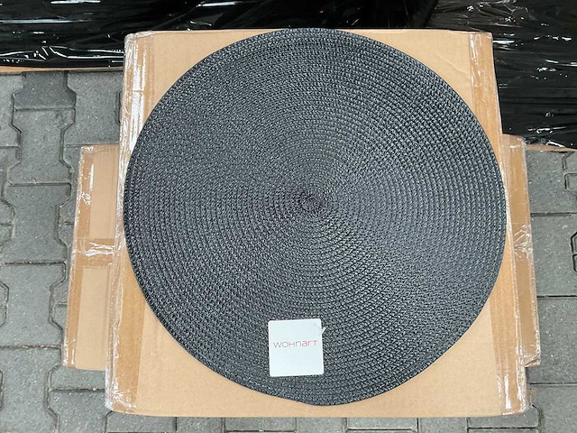 Partij placemat round 38cm, black (288x) - afbeelding 1 van  5