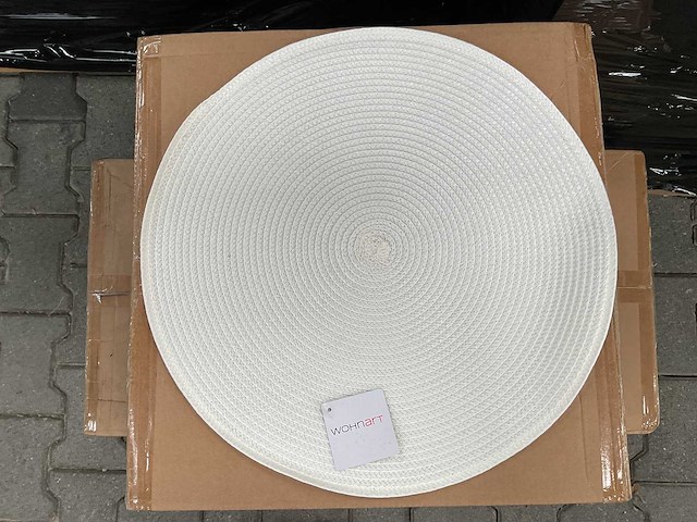 Partij placemat round 38cm, white (144x) - afbeelding 1 van  5