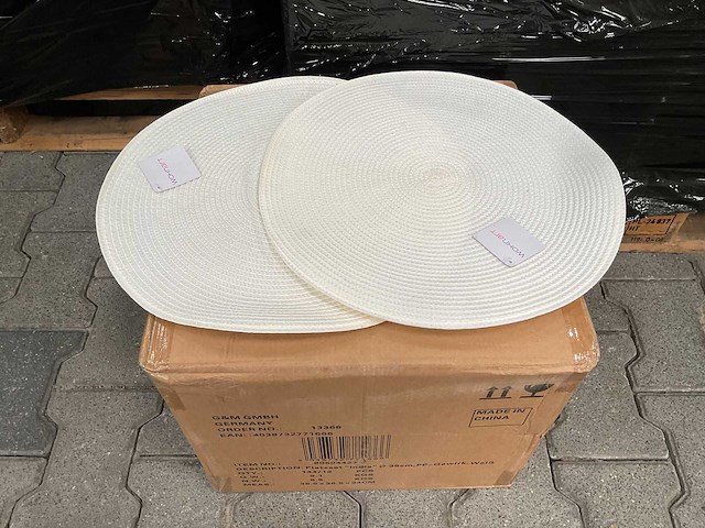 Partij placemat round 38cm, white (144x) - afbeelding 2 van  5