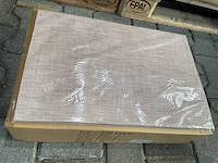 Partij placemat square 45x30cm, pink shade (96x) - afbeelding 1 van  4