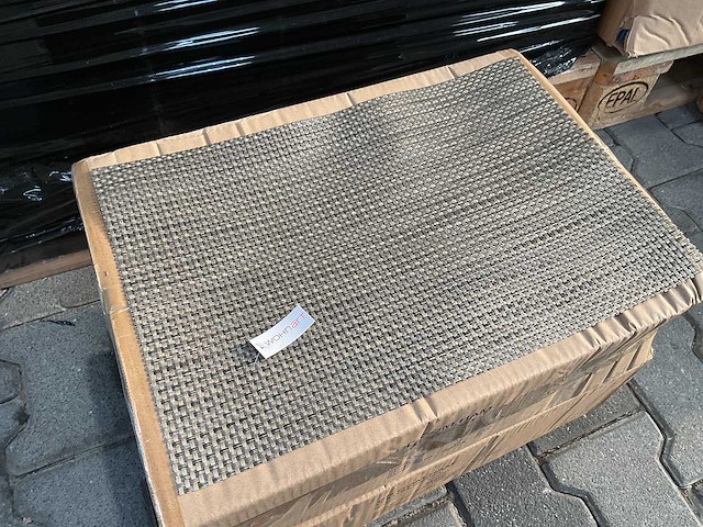 Partij placemat square olive black, 45x30cm (192x) - afbeelding 3 van  4