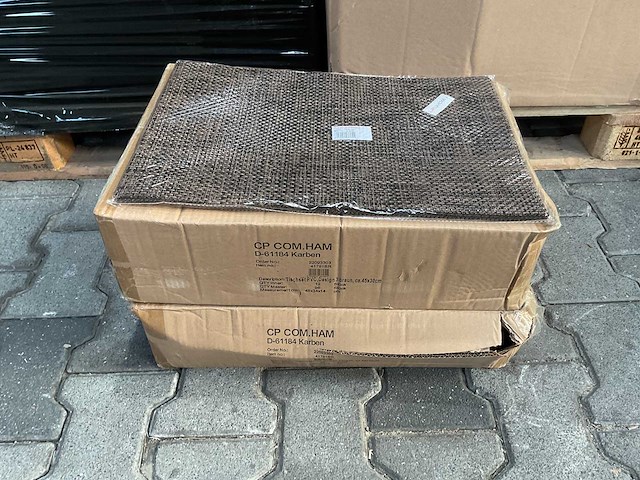 Partij placemat square wood black, 45x30cm (192x) - afbeelding 2 van  3