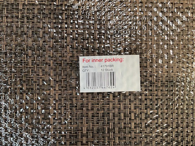 Partij placemat square wood black, 45x30cm (96x) - afbeelding 3 van  3