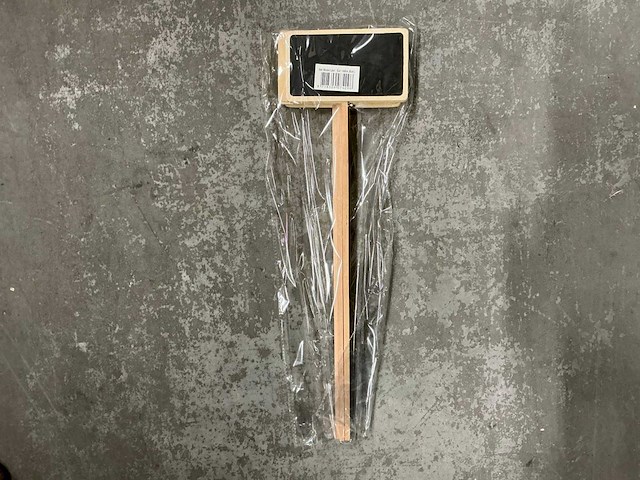 Partij plant labels 14x8cm +45cm stick (80x) - afbeelding 1 van  3