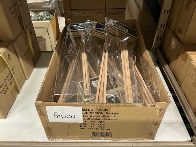 Partij plant labels 14x8cm +45cm stick (80x) - afbeelding 3 van  3