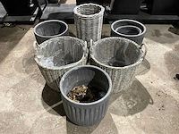 Partij plantenbakken en manden - afbeelding 1 van  4