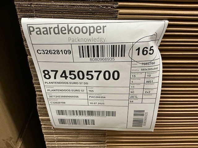 Partij plantendozen euro 57 dd 60x40x57cm (165x) - afbeelding 4 van  4