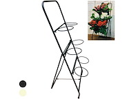 Partij plantenrekken staand - zwart/wit - 6 ringen (102x) - afbeelding 1 van  5