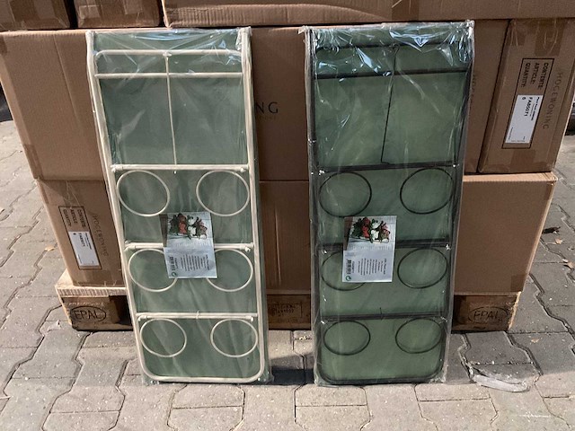 Partij plantenrekken staand - zwart/wit - 6 ringen (102x) - afbeelding 2 van  5