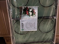 Partij plantenrekken staand - zwart/wit - 6 ringen (102x) - afbeelding 3 van  5