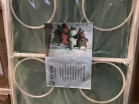 Partij plantenrekken staand - zwart/wit - 6 ringen (102x) - afbeelding 4 van  5