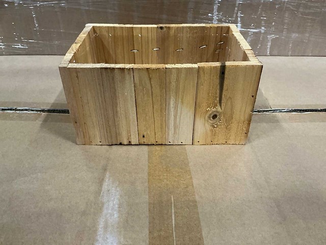 Partij planter broome wood 20x13xh10cm (648x) - afbeelding 1 van  5