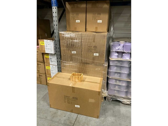 Partij planter broome wood 20x13xh10cm (648x) - afbeelding 2 van  5