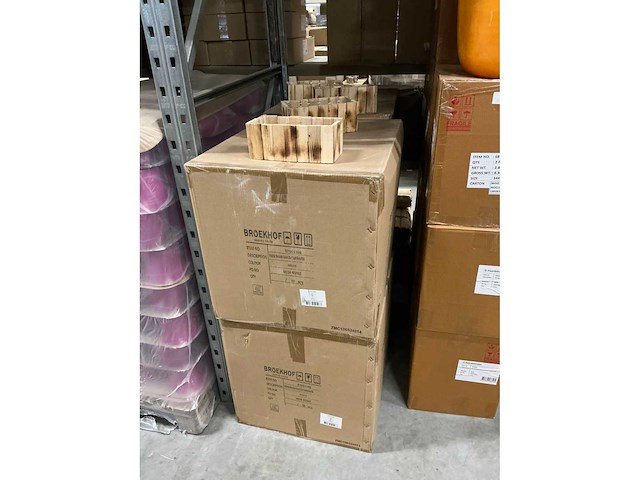 Partij planter broome wood 25x13xh10cm (200x) - afbeelding 5 van  6