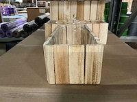 Partij planter broome wood 30x13xh10cm (240x) - afbeelding 4 van  5