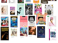 Partij plantmanden en boeken, mica decorations - afbeelding 4 van  7