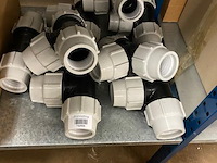 Partij plasson t-stuk 63 mm pn16 kiwa - 8 stuks - afbeelding 1 van  1