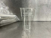Partij plastic bierglazen “swinckels”