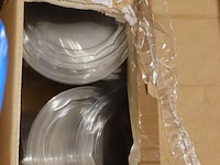 Partij plastic deksels & 3-vaks ronde voedselschaaltjes - afbeelding 4 van  7