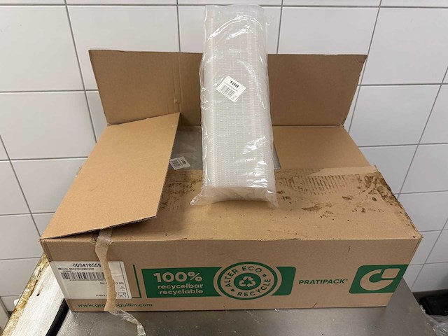 Partij plastic deksels - afbeelding 1 van  3