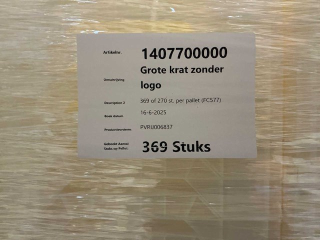 Partij plastice bloemenemmers 33x26x38,5cm (369x) - afbeelding 4 van  4