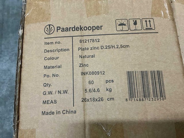 Partij plate zinc d25/h2,5cm (1620x) - afbeelding 4 van  4
