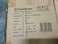 Partij plate zinc d25/h2,5cm (1620x) - afbeelding 4 van  4