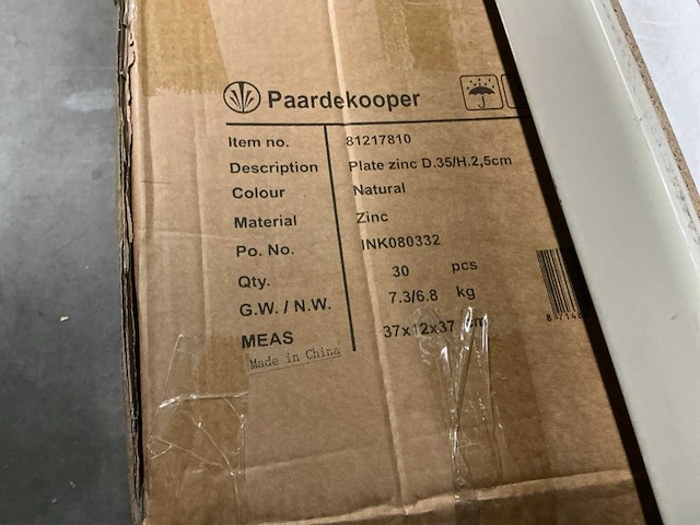 Partij plate zinc d35/h2,5cm (720x) - afbeelding 6 van  6