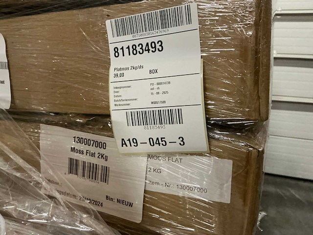 Partij platmos 2kg per doos (39x) - afbeelding 4 van  4