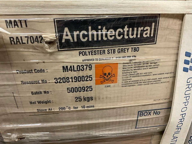 Partij poedercoat poeder, 10 pallets - afbeelding 6 van  18
