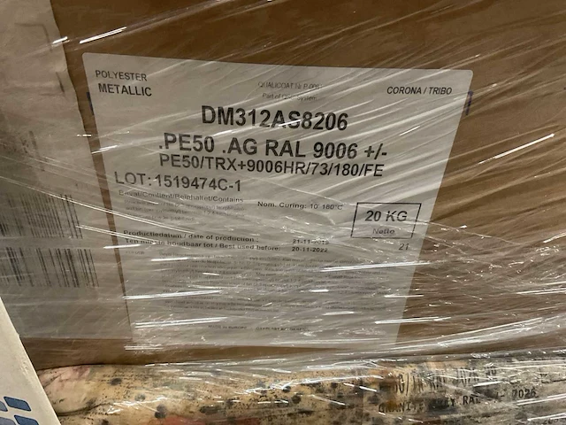 Partij poedercoat poeder, 10 pallets - afbeelding 15 van  18