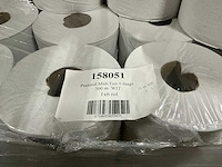 Partij poetsrollen midi eco 1-laags 300m wit (148x) - afbeelding 2 van  4
