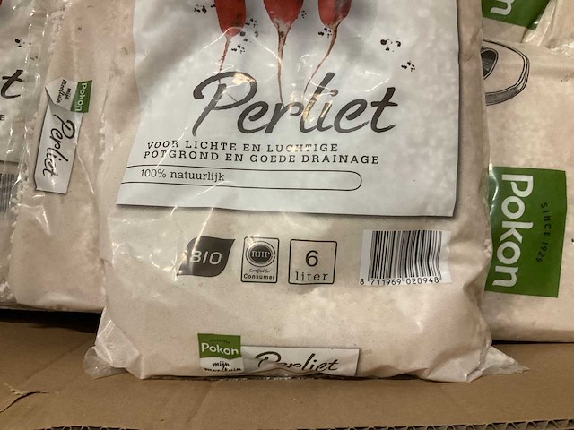 Partij pokon perliet bio zak 6l (22x) - afbeelding 3 van  5