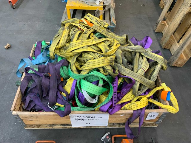 Partij polyester hijsbanden - afbeelding 1 van  2