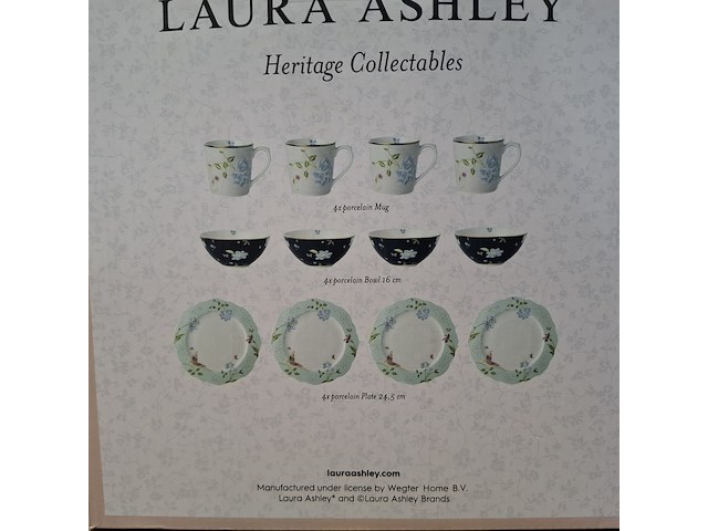 Partij porseleinen servies o.a. laura asley en dutch rosé - afbeelding 14 van  43