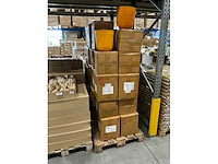 Partij pot bo metal 26cm orange planter kirk (62x) - afbeelding 4 van  5